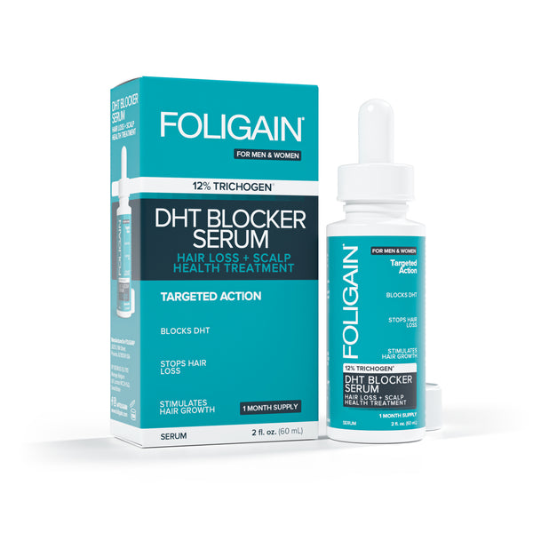 FOLIGAIN Hair Regrowth DHT Blocker Serum with 12% Trichogen®