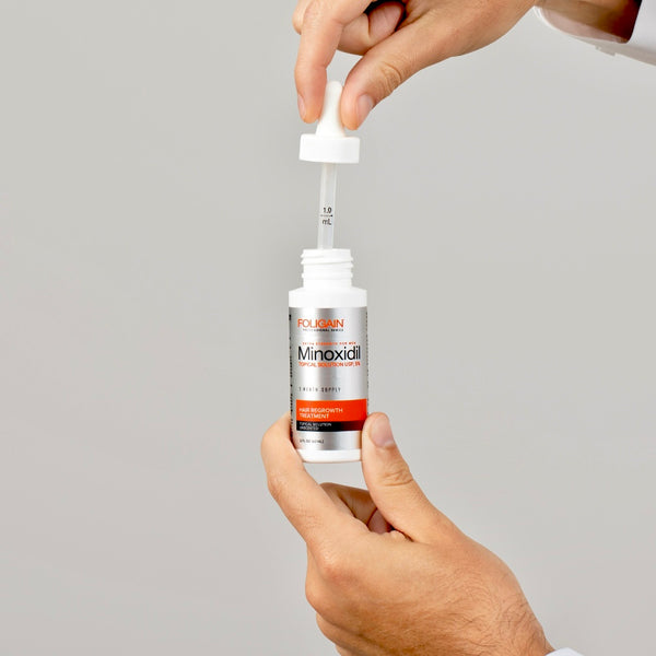 FOLIGAIN Minoxidil 5% Hair Regrowth Treatment For Men 3 Month Supply - FOLIGAIN EUROPE